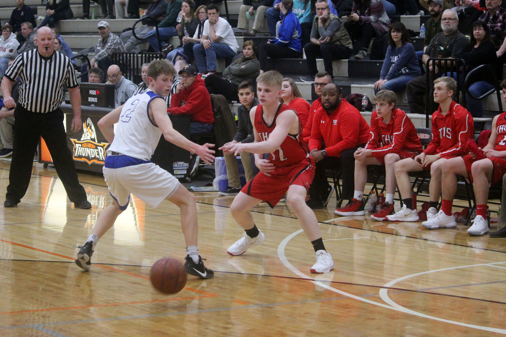 McDonell vs Thorp boys basketball at Osseo 3-12-20